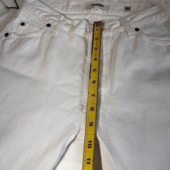 Re/Done White Levi’s Straight Leg Jeans Size 26 - Picture 9 of 13